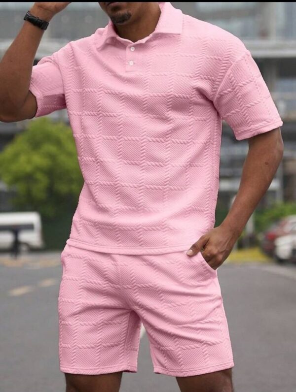 Men's Knitted Polo Set - Image 2